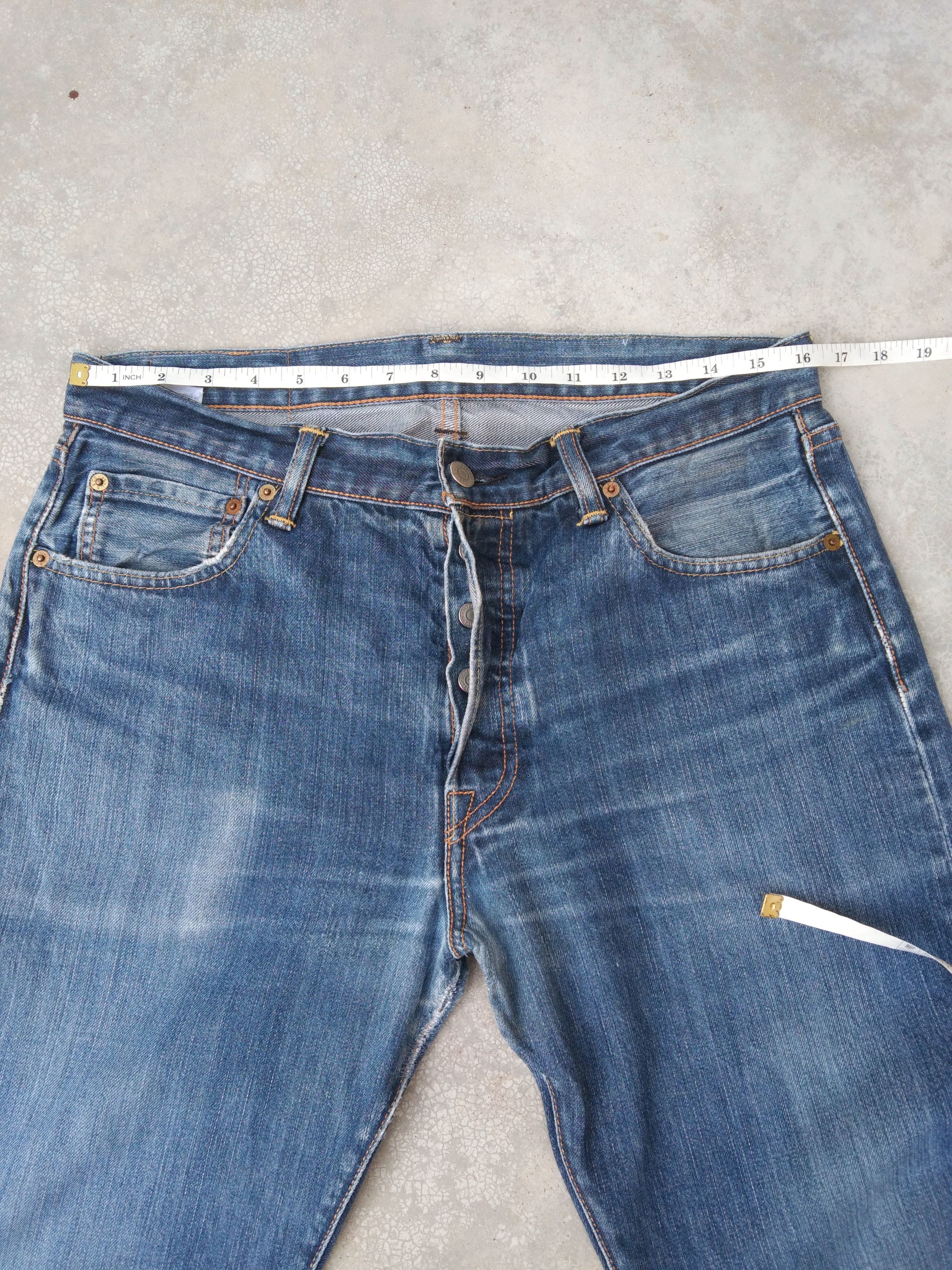 Levi's Vintage Levi's 501 Straight Leg Distressed Jeans 33x32 Size US 33 - 7 Thumbnail