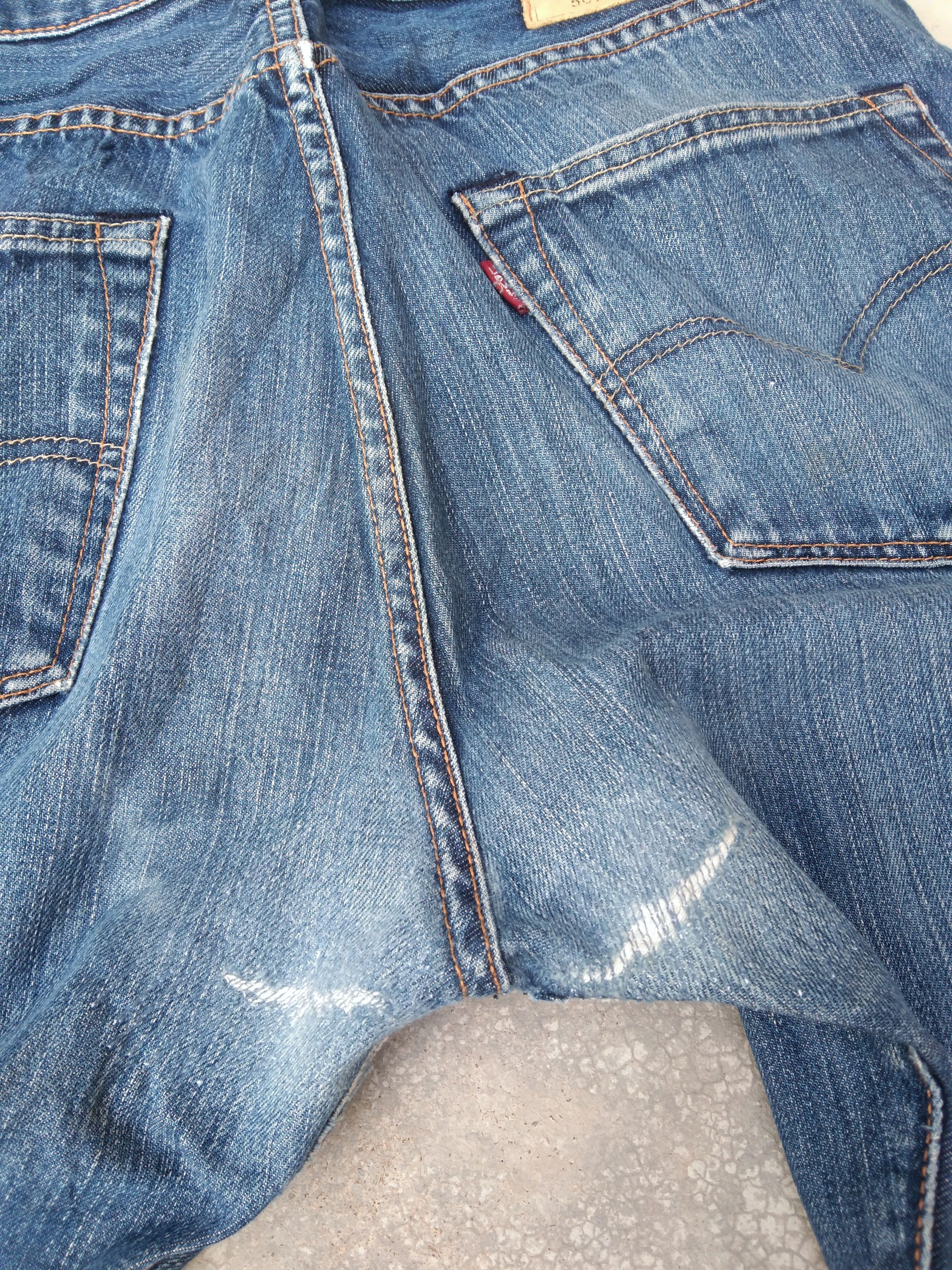 Levi's Vintage Levi's 501 Straight Leg Distressed Jeans 33x32 Size US 33 - 4 Thumbnail
