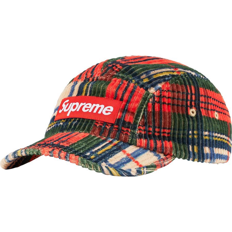 Supreme Corduroy Camp Cap Plaid