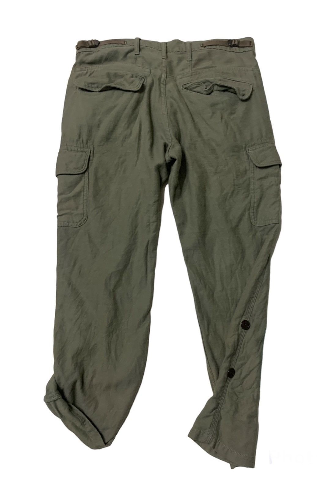 Big John × Japanese Brand Vintage Big John Green Army Cargo Pants Size US 32 / EU 48 - 2 Thumbnail