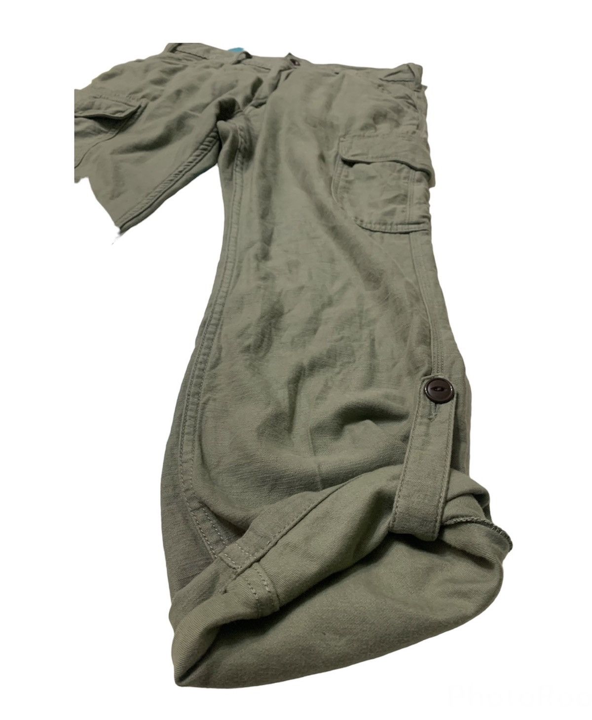 Big John × Japanese Brand Vintage Big John Green Army Cargo Pants Size US 32 / EU 48 - 4 Thumbnail