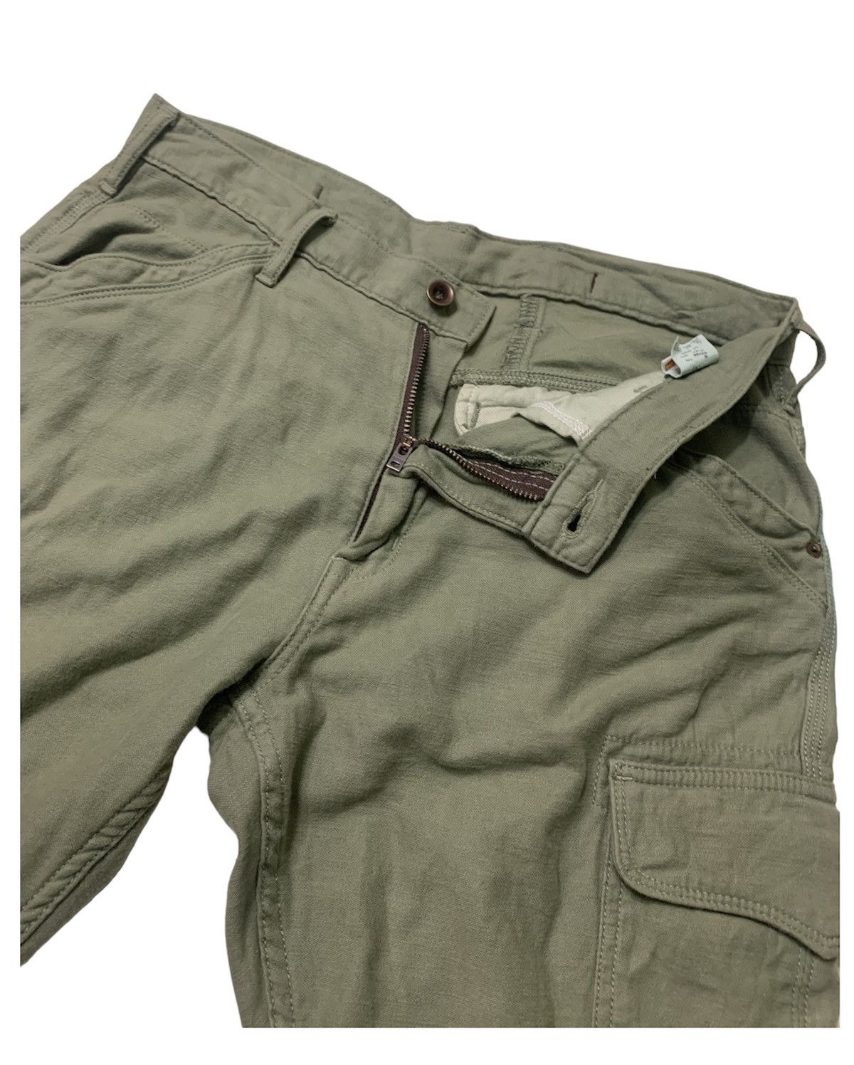 Big John × Japanese Brand Vintage Big John Green Army Cargo Pants Size US 32 / EU 48 - 8 Thumbnail
