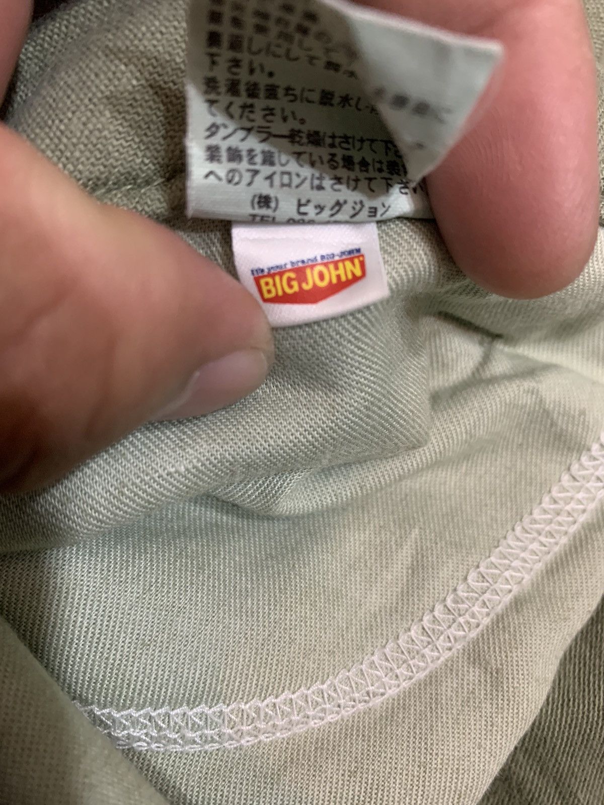 Big John × Japanese Brand Vintage Big John Green Army Cargo Pants Size US 32 / EU 48 - 10 Thumbnail
