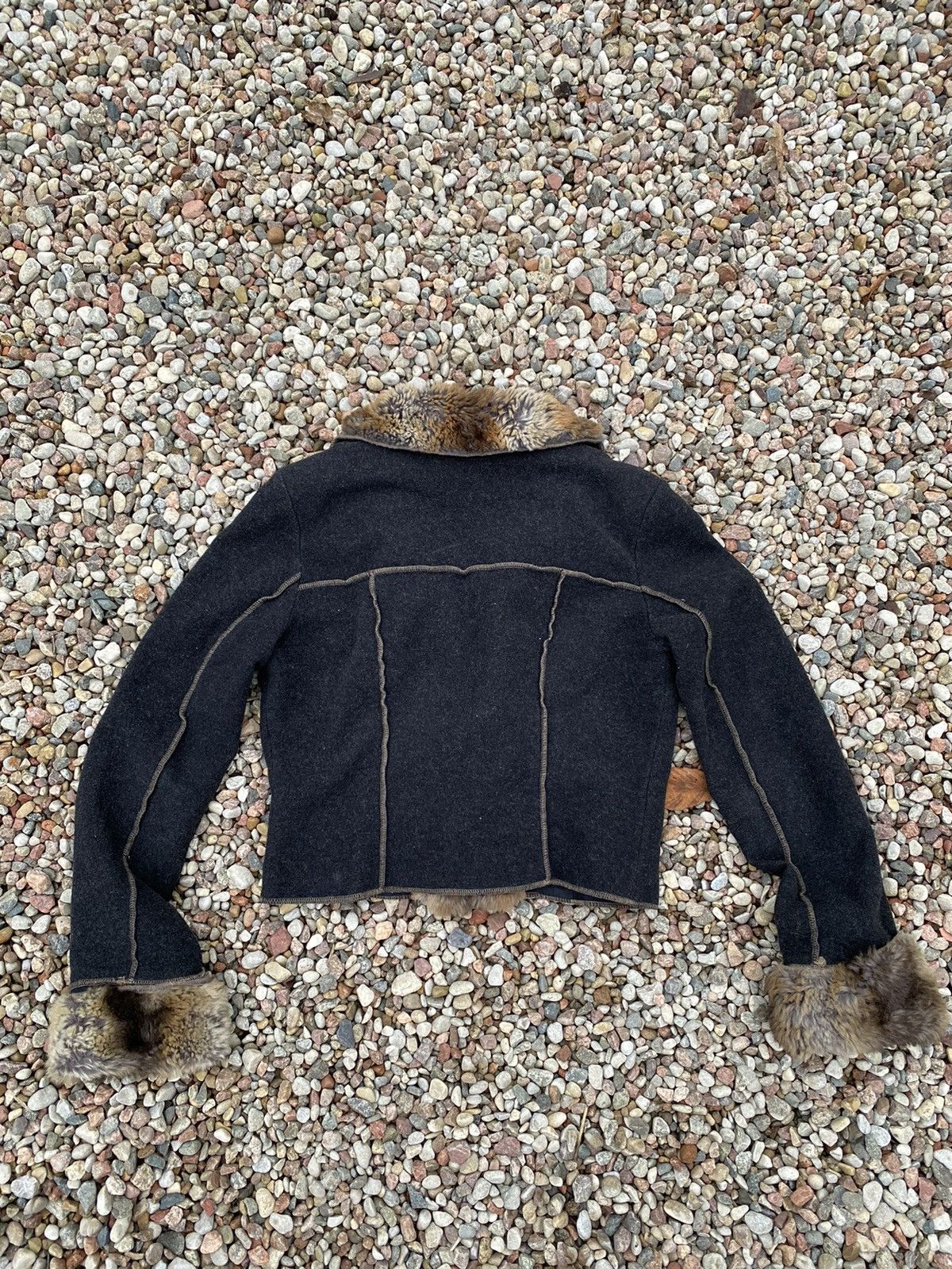 Sandro × Vintage Sandro Laine Cashmere Wool Duffle Jacket Size S / US 4 / IT 40 - 9 Thumbnail