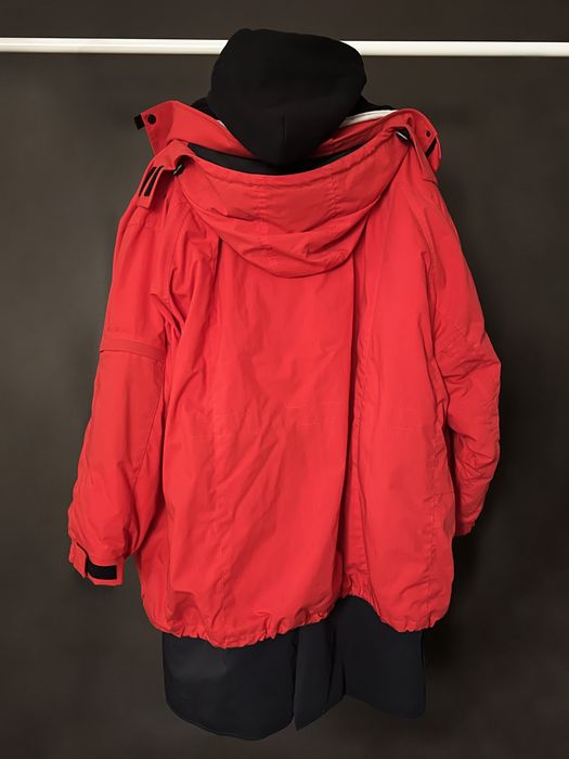 Balenciaga Short Padded Parka Coat - Red