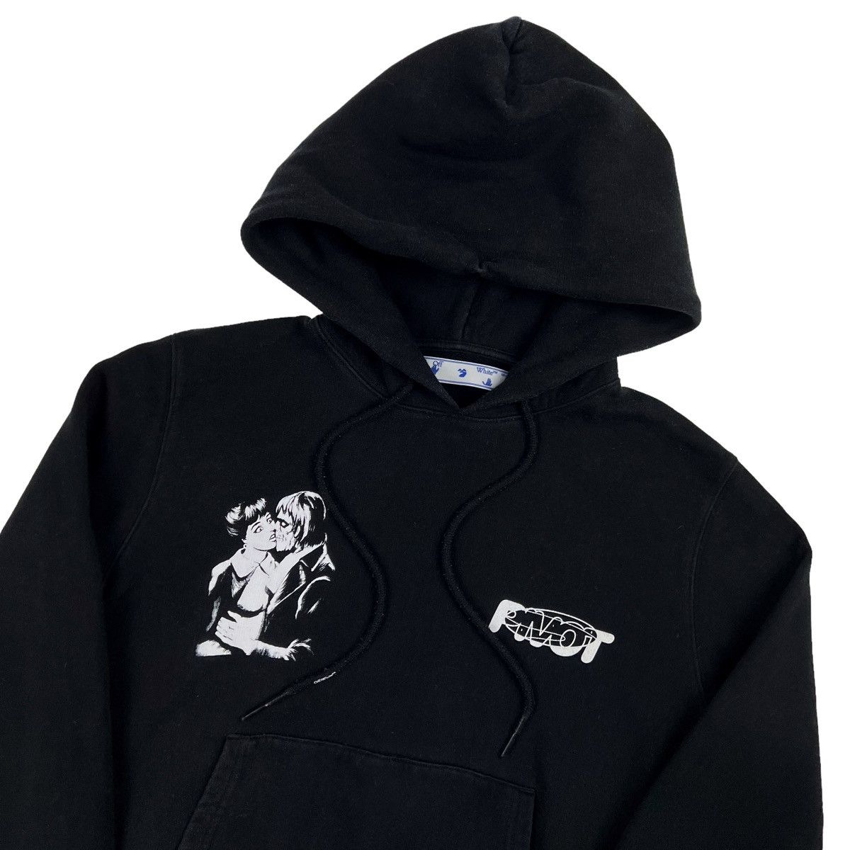 パーカー OFF-WHITE  19SS KISS PRINT HOODIE BLACK Off-White Off-White Kiss 21 Hoodie | Grailed