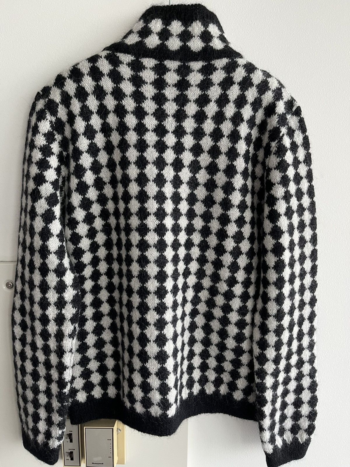 Hedi Slimane × Saint Laurent Paris × Yves Saint Laurent Rare Super Runway Brand New Los Angles Chess Sweater Size US L / EU 52-54 / 3 - 16 Thumbnail