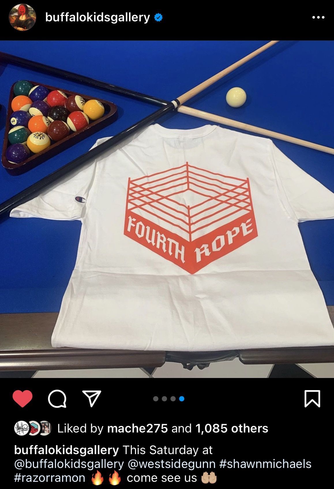 Champion × Rap Tees GXFR Westside Gunn Shawn Michaels 4thRope Champion XL Size US XL / EU 56 / 4 - 7 Thumbnail
