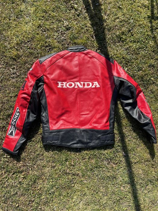 Honda Vintage Honda Rocket Racing Leather Jacket Grailed