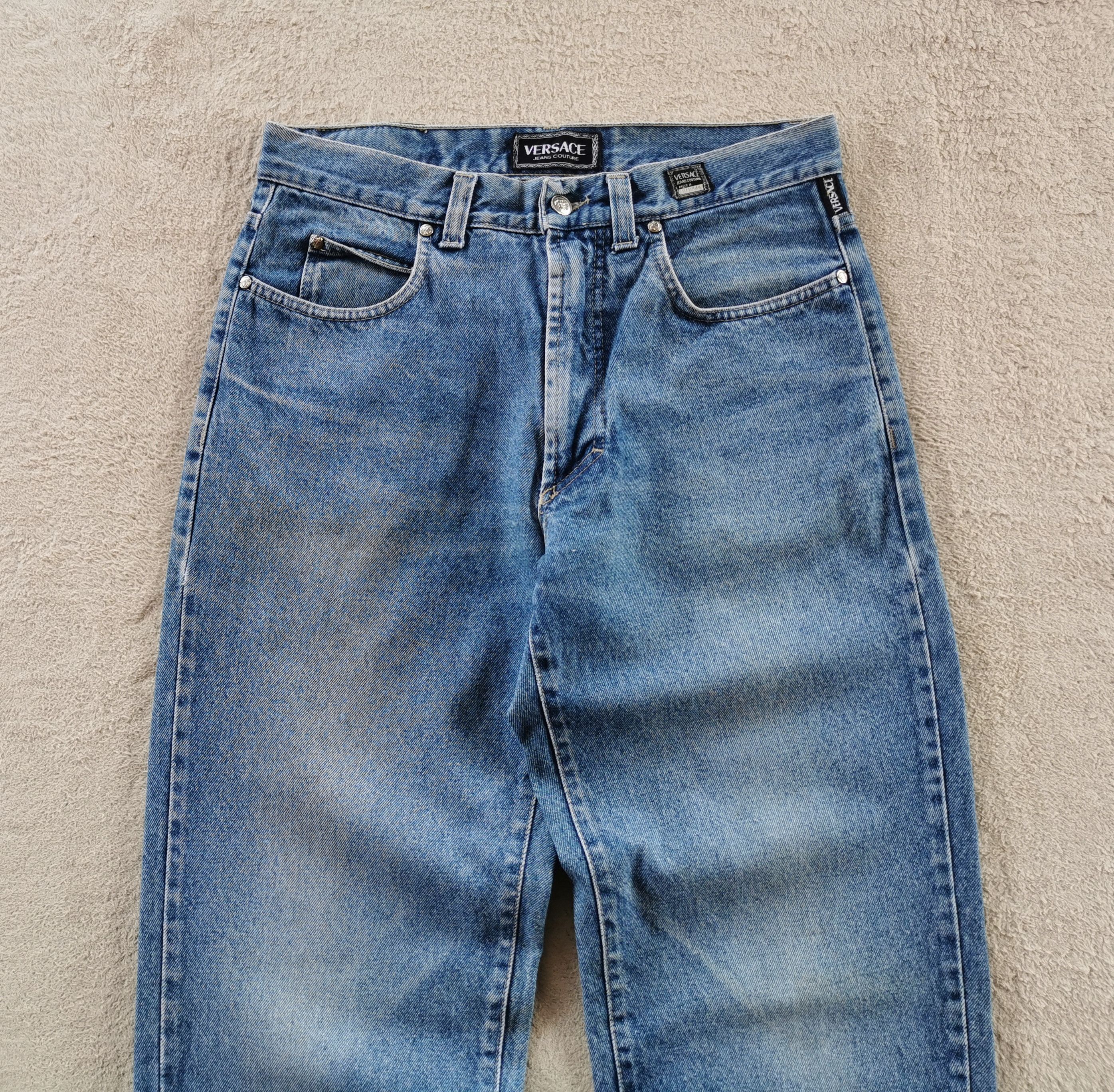 Versace Vintage Versace Faded Blue Jeans Size US 32 / EU 48 - 1 Thumbnail