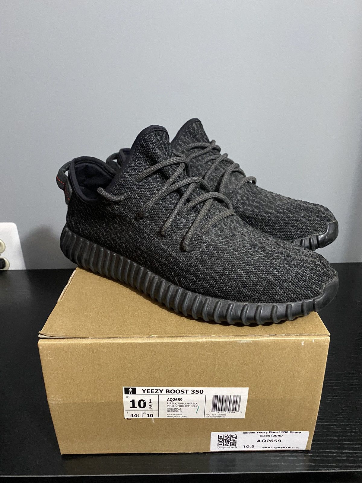 adidas gazelle silver green womens Adidas YEEZY Boost 350 2015 Pirate Black Low-top Sneakers – Boutique LUC.S main image 1