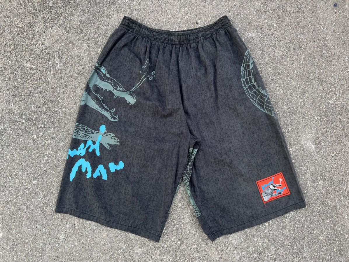 Vintage Vintage Kansai Yamamoto Man Godzilla Crocodile Short Pant Size US 31 - 1 Thumbnail