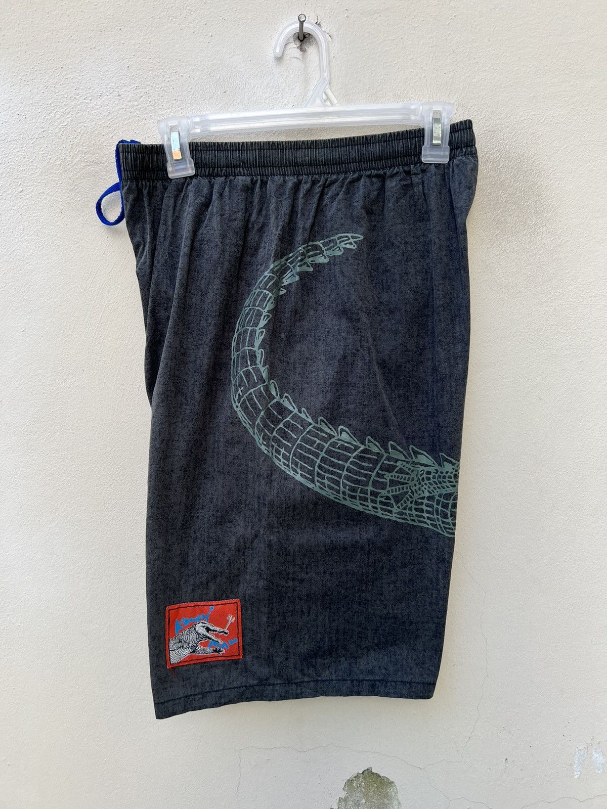 Vintage Vintage Kansai Yamamoto Man Godzilla Crocodile Short Pant Size US 31 - 16 Thumbnail