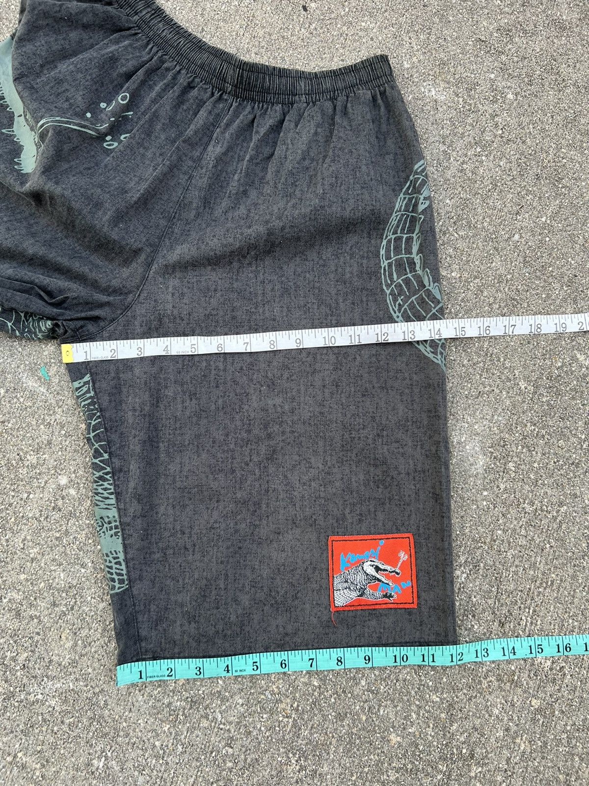 Vintage Vintage Kansai Yamamoto Man Godzilla Crocodile Short Pant Size US 31 - 3 Thumbnail