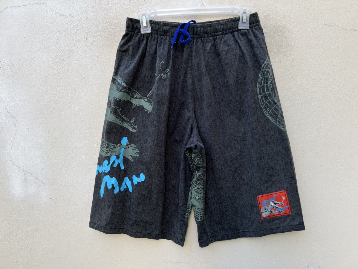 Vintage Vintage Kansai Yamamoto Man Godzilla Crocodile Short Pant Size US 31 - 8 Thumbnail