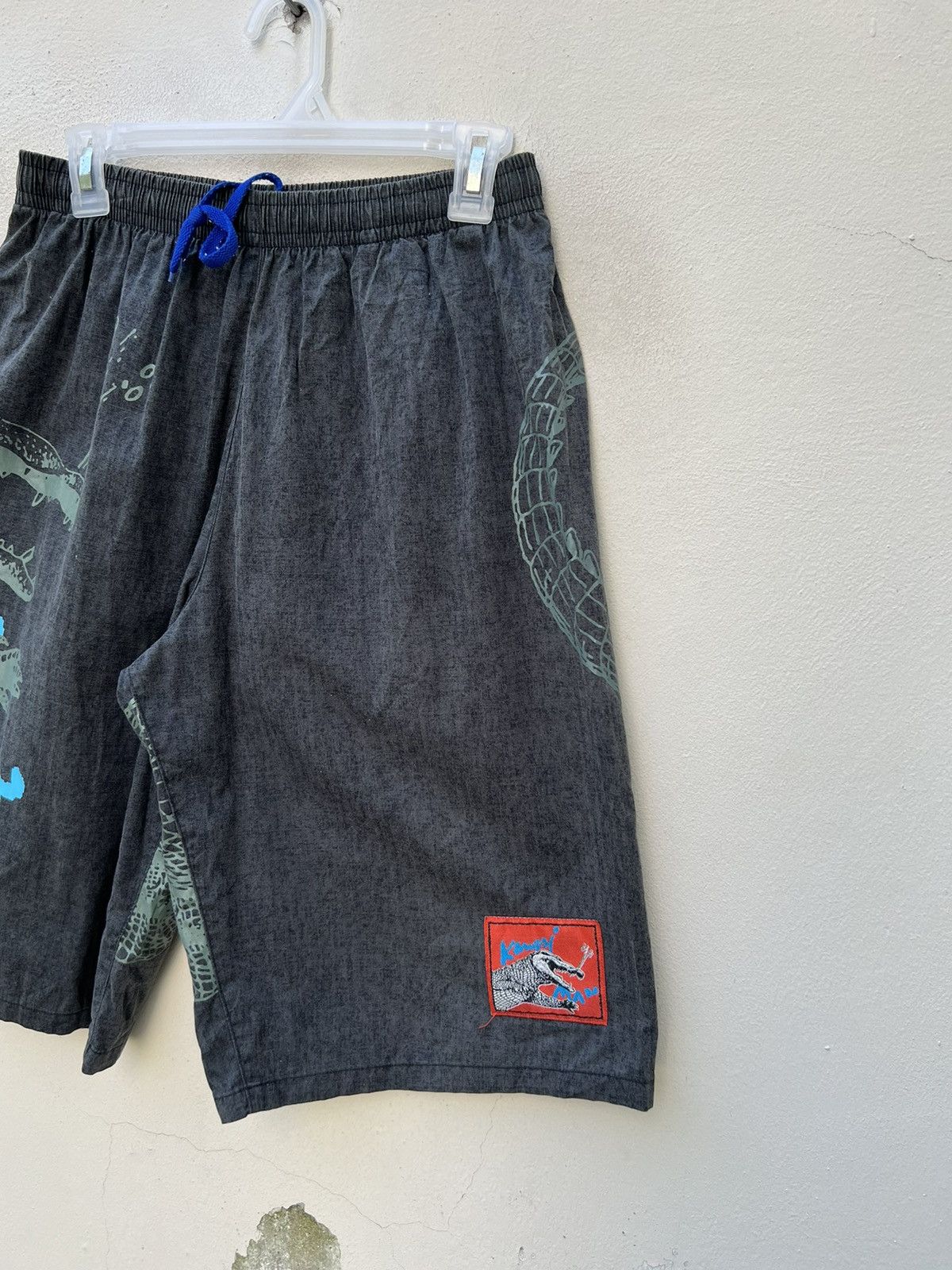 Vintage Vintage Kansai Yamamoto Man Godzilla Crocodile Short Pant Size US 31 - 11 Thumbnail