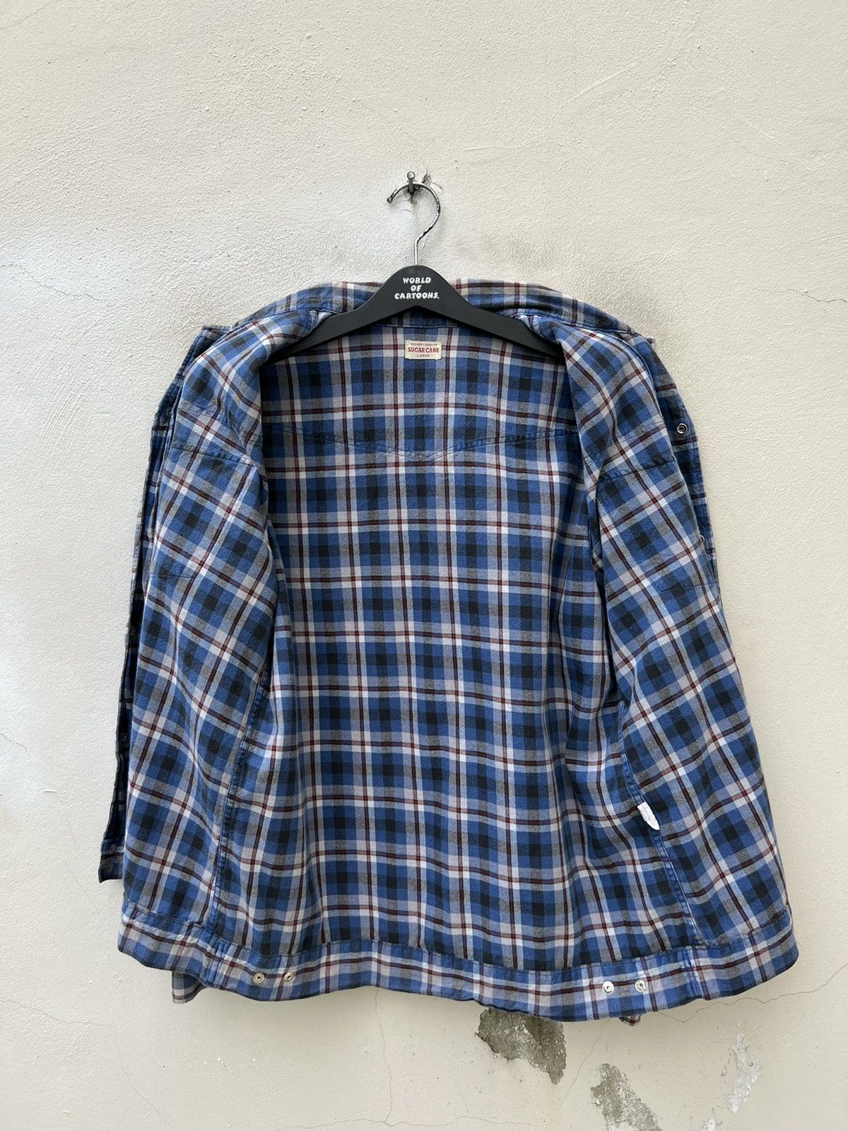 Sugar Cane Vintage Sugar Cane Japan Plaid Flannel Western Jacket Size US L / EU 52-54 / 3 - 16 Thumbnail