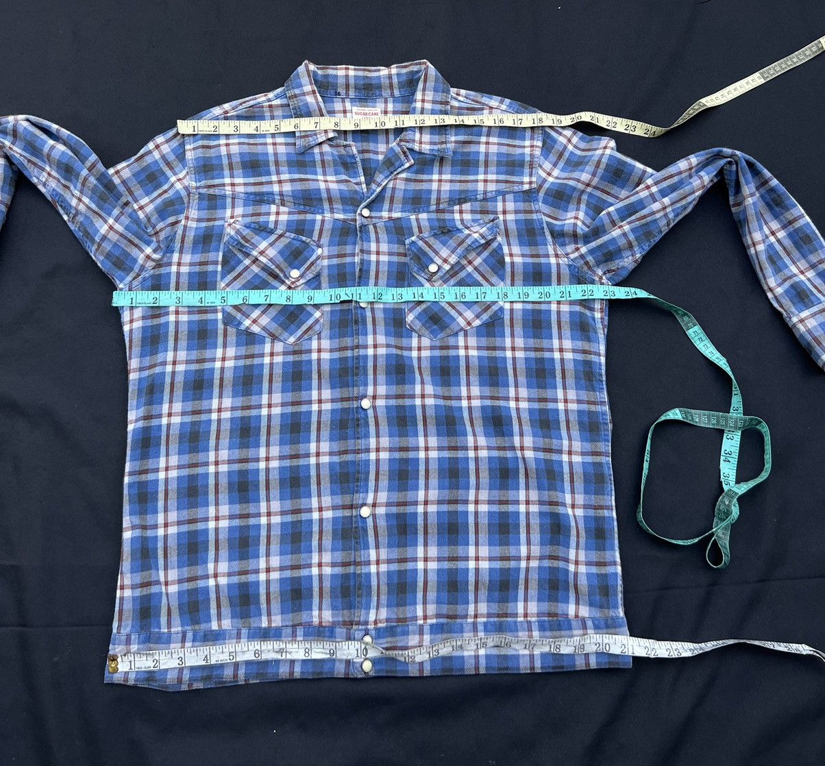 Sugar Cane Vintage Sugar Cane Japan Plaid Flannel Western Jacket Size US L / EU 52-54 / 3 - 2 Thumbnail