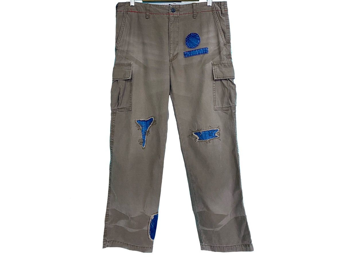Japanese Brand SCANNER FUNDAMENTAL PRODUCT PATCHWORK CARGO PANT Size US 34 / EU 50 - 3 Thumbnail