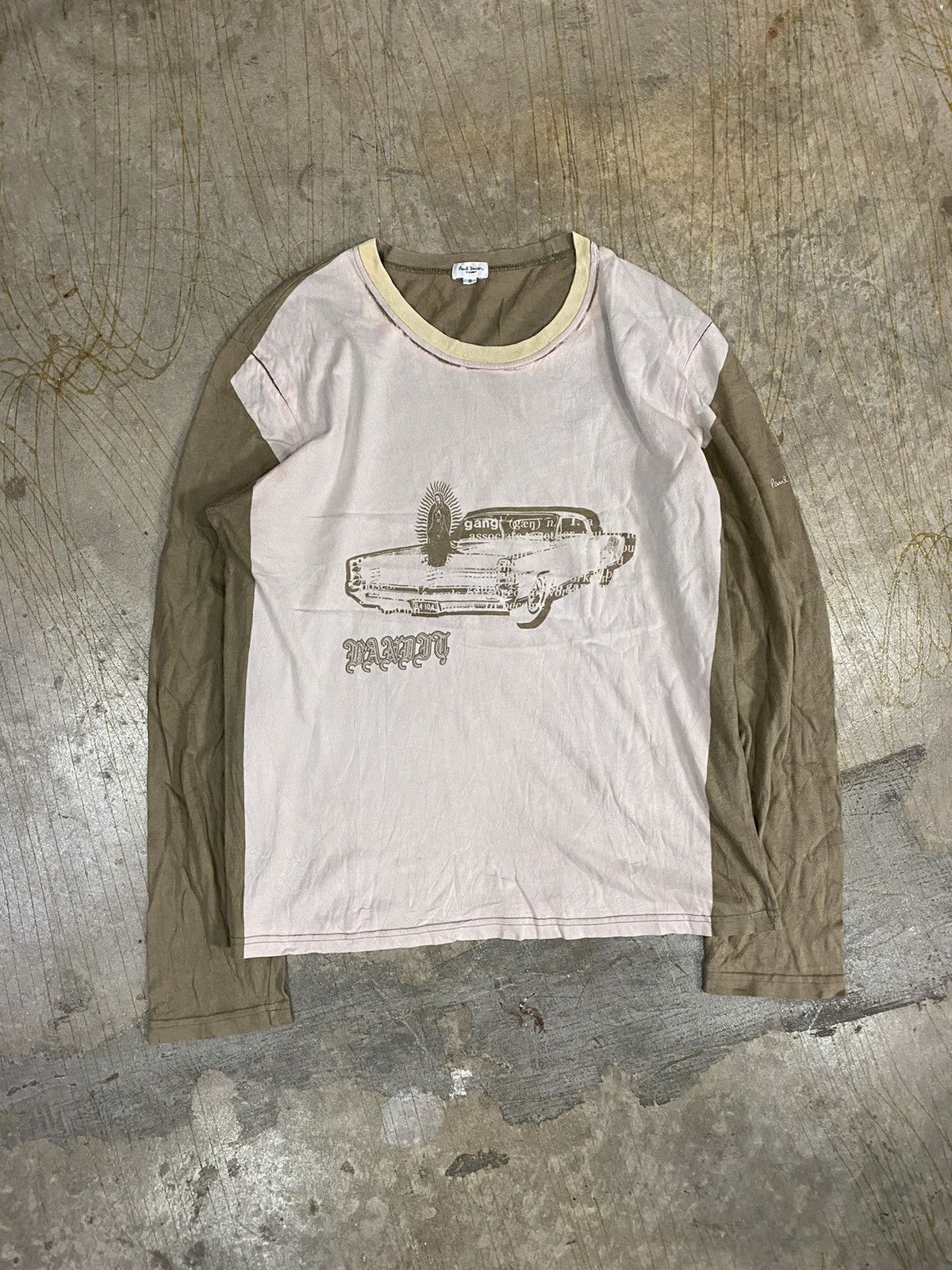 Japanese Brand × Paul Smith × Paul Smith Red Ear 90s BANDIT Mary gangsta rap car wash tee Size US S / EU 44-46 / 1 - 2 Thumbnail