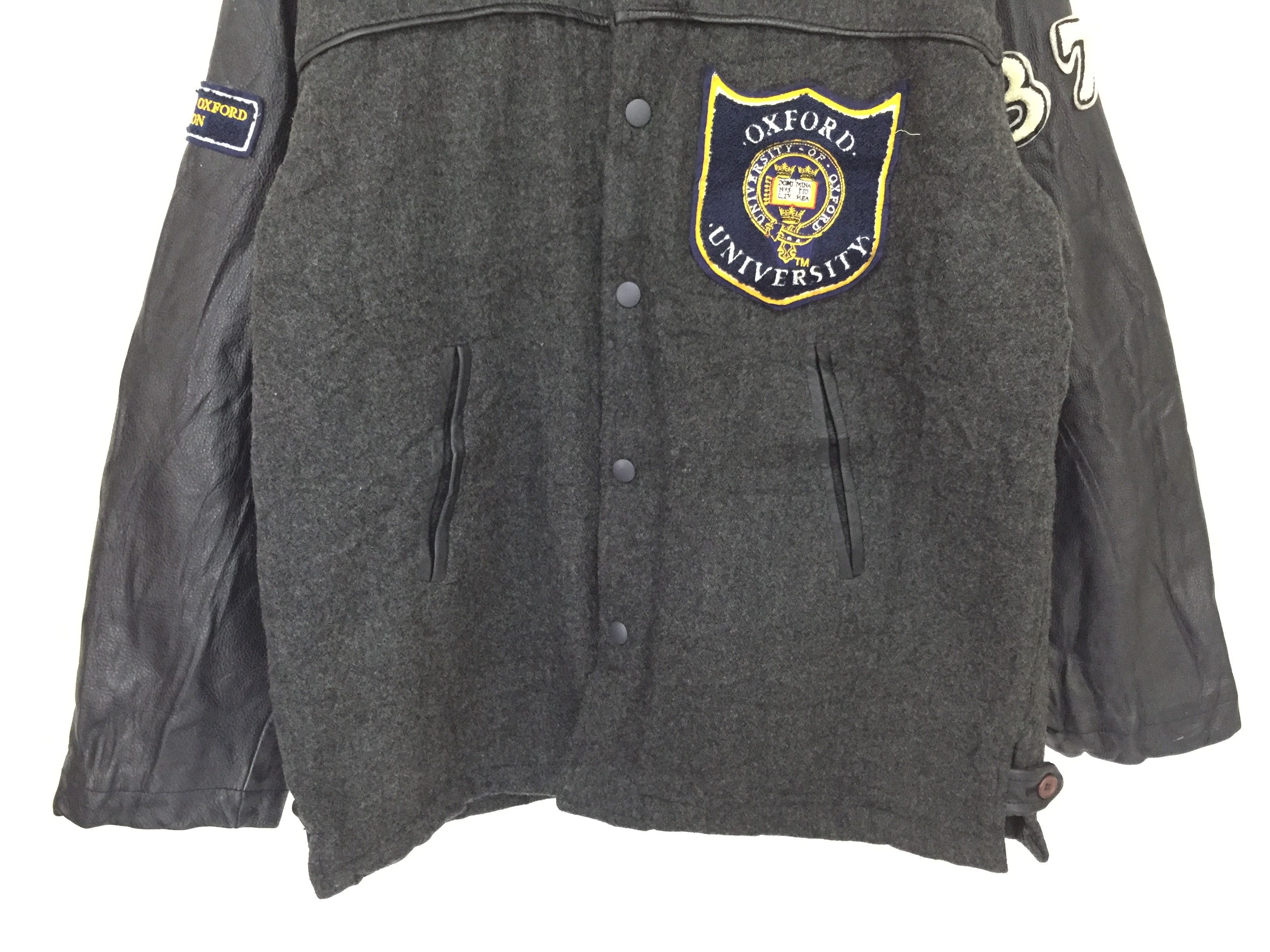 Vintage 90's University Oxford Varsity Leather jacket Size US L / EU 52-54 / 3 - 5 Thumbnail
