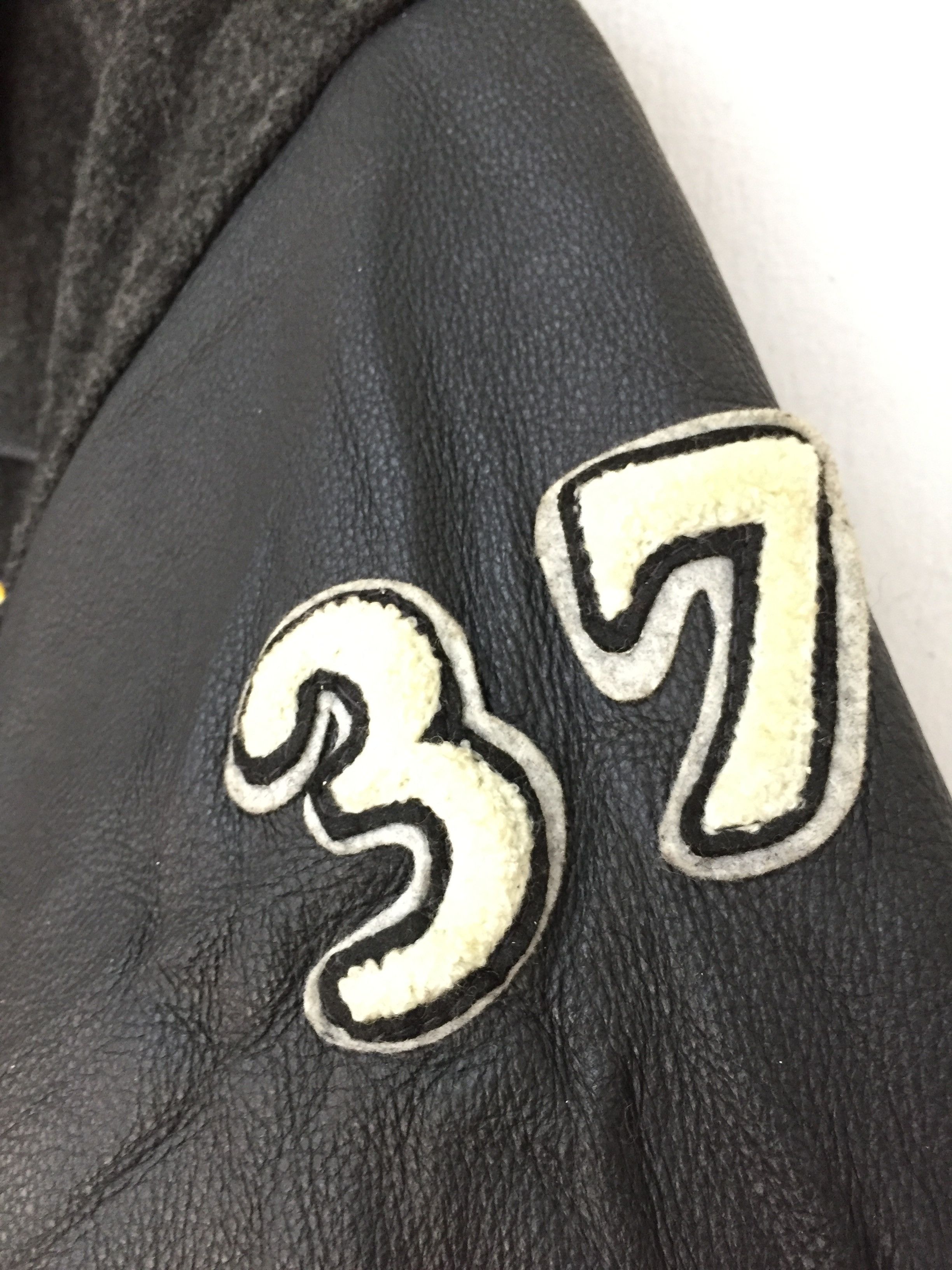 Vintage 90's University Oxford Varsity Leather jacket Size US L / EU 52-54 / 3 - 8 Thumbnail