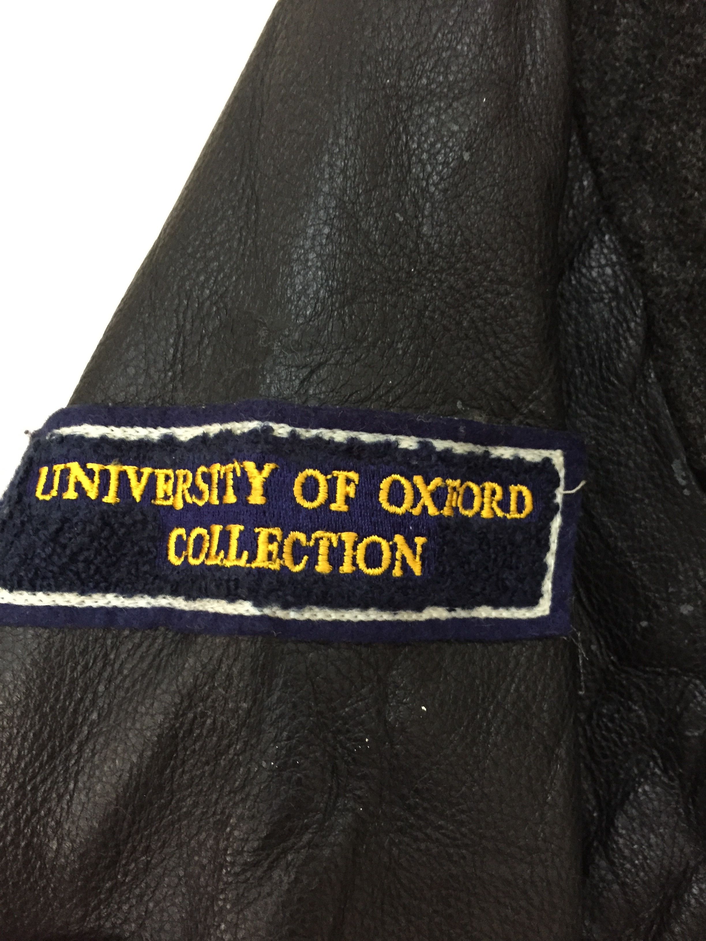 Vintage 90's University Oxford Varsity Leather jacket Size US L / EU 52-54 / 3 - 9 Thumbnail