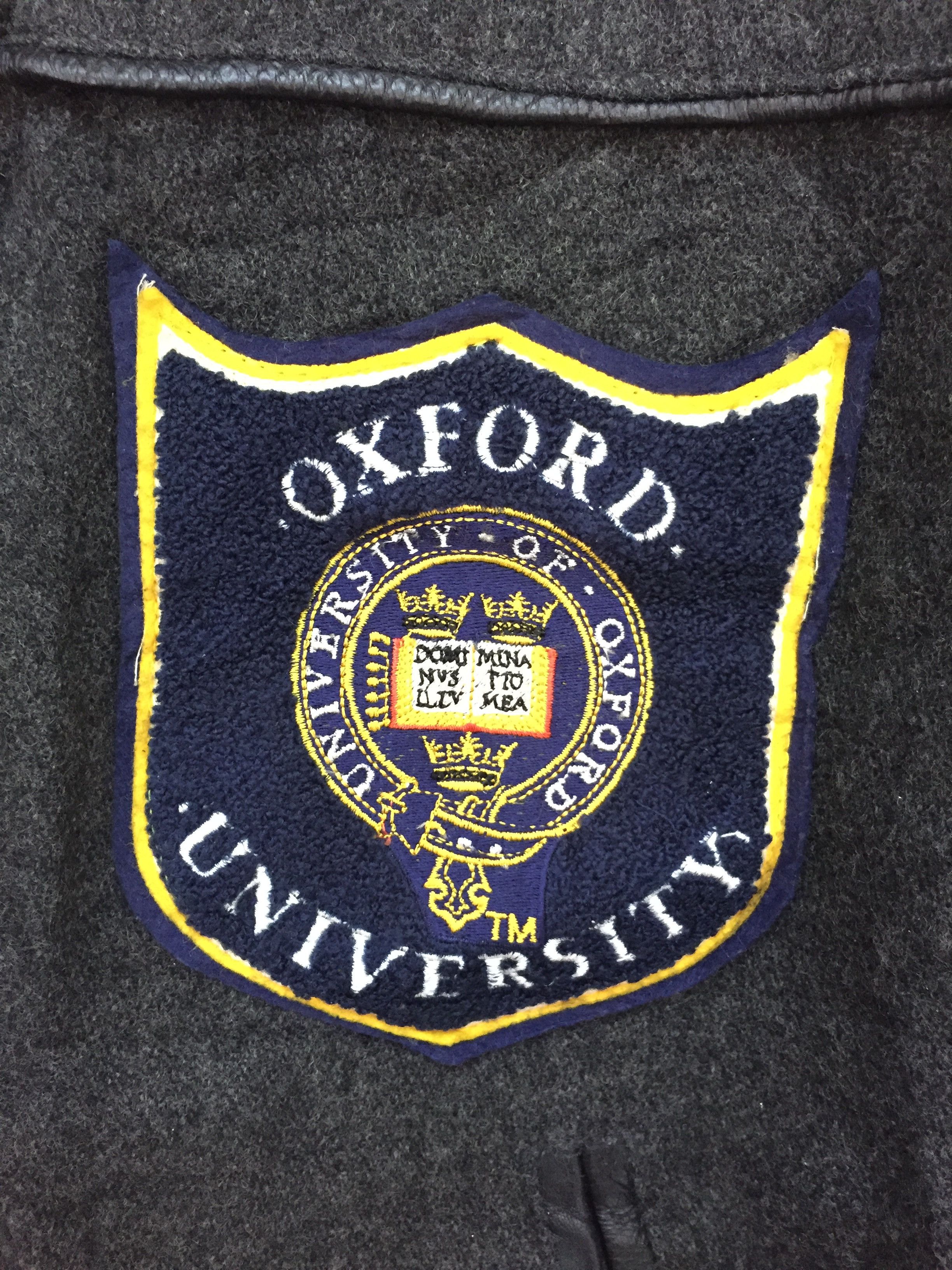 Vintage 90's University Oxford Varsity Leather jacket Size US L / EU 52-54 / 3 - 7 Thumbnail