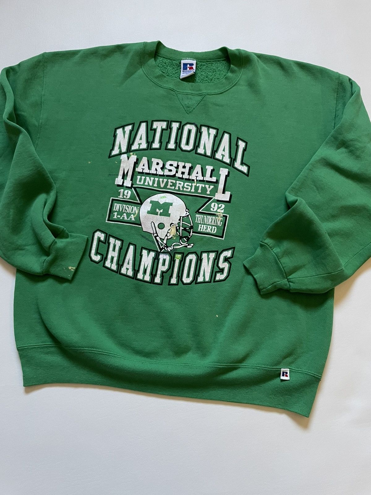 Vintage Vintage Marshall university sweatshirt Size US L / EU 52-54 / 3 - 1 Thumbnail