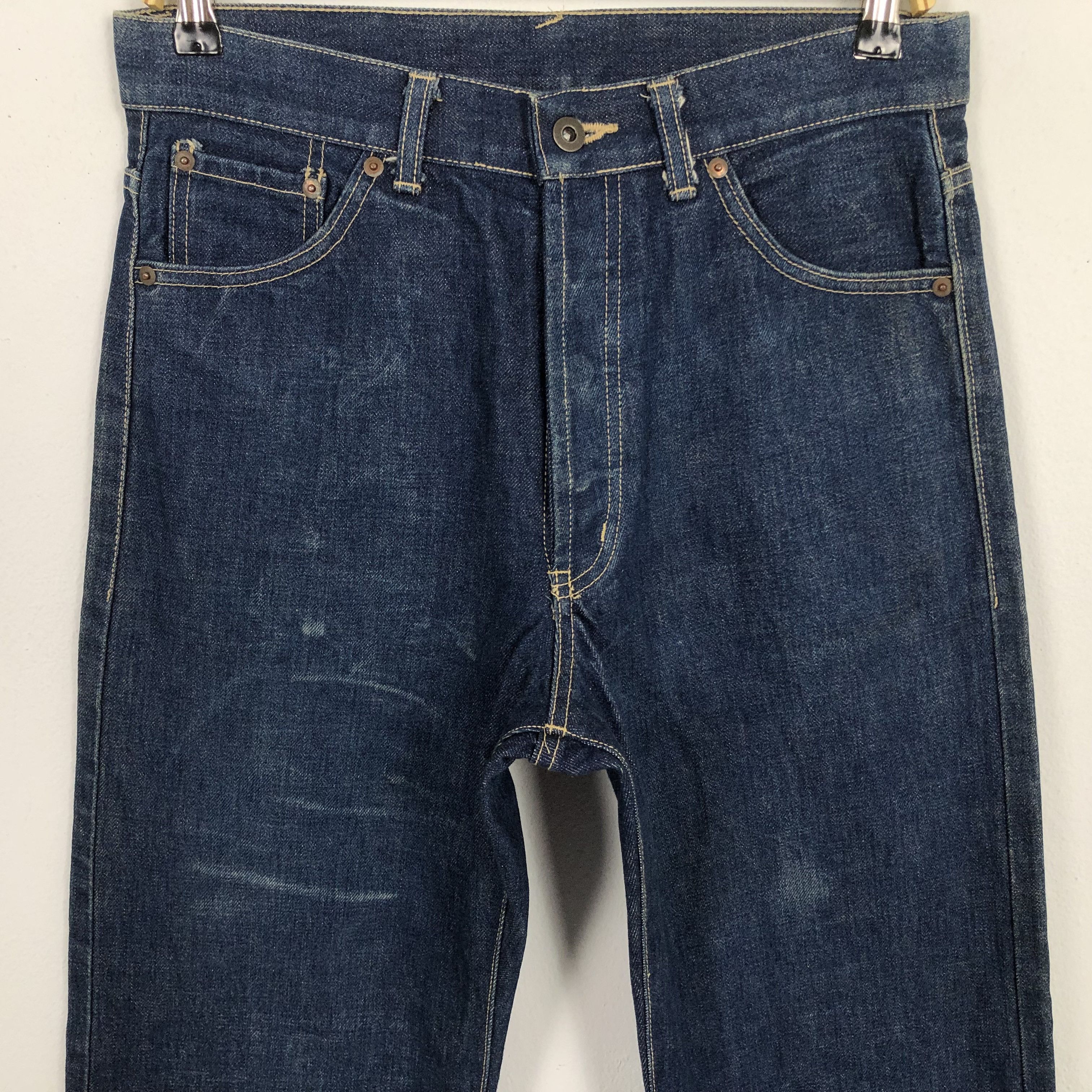 Japanese Brand × Vintage Vintage 90’s Evis Gold Custom Art Deisgn Style Denim Size US 32 / EU 48 - 5 Thumbnail