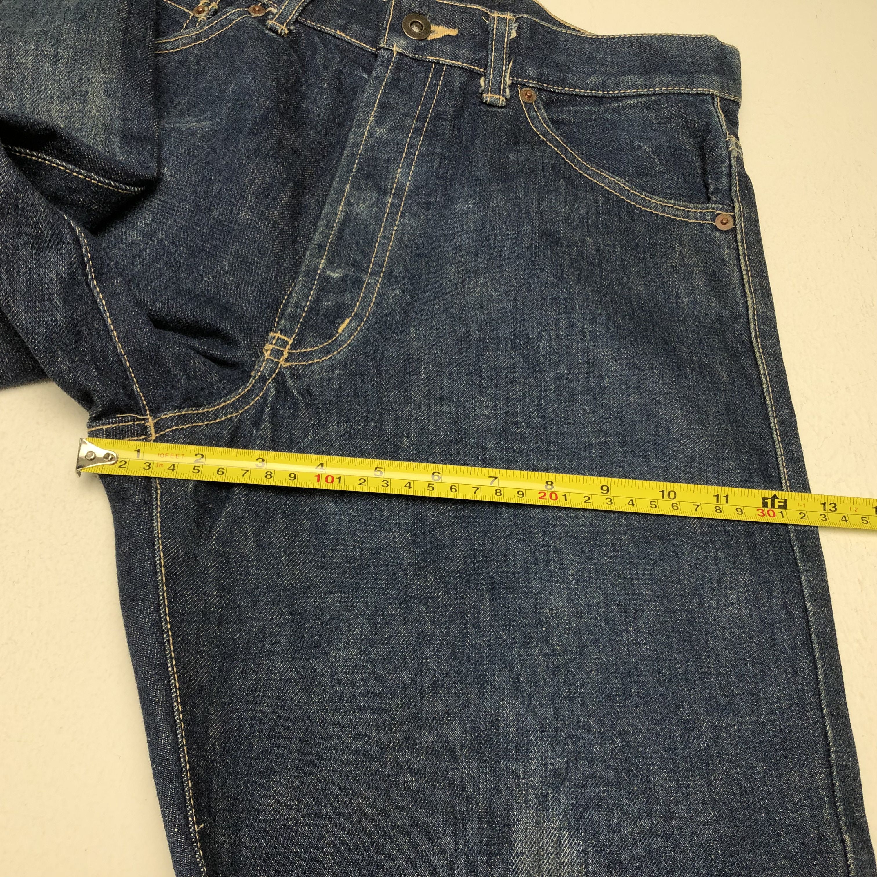 Japanese Brand × Vintage Vintage 90’s Evis Gold Custom Art Deisgn Style Denim Size US 32 / EU 48 - 9 Thumbnail