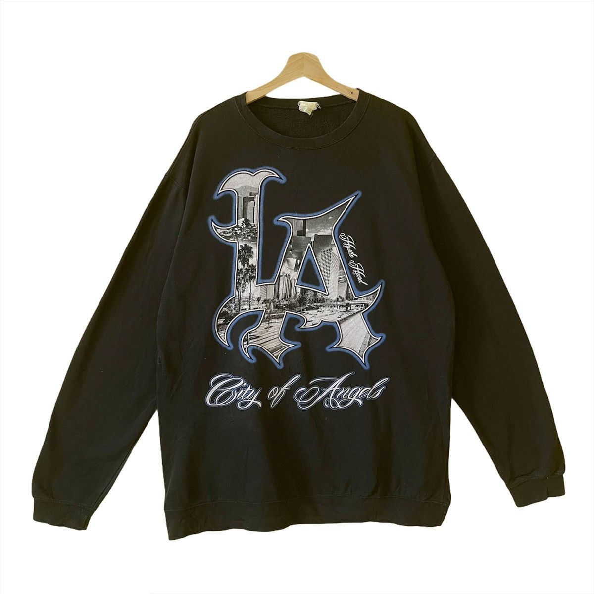 Vintage Los Angeles Printed Big Logo Sweatshirt Oversize L Size US L / EU 52-54 / 3 - 1 Thumbnail