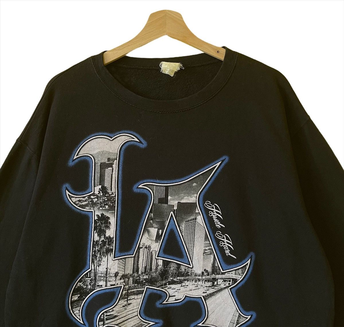 Vintage Los Angeles Printed Big Logo Sweatshirt Oversize L Size US L / EU 52-54 / 3 - 4 Thumbnail
