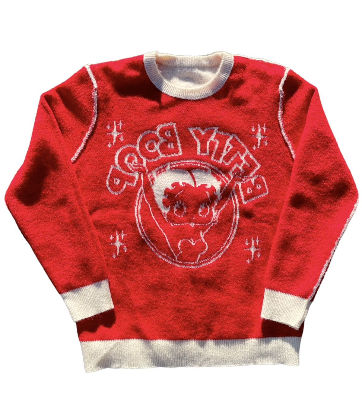 Vintage Betty Boop Circle Mohair Knit Sweater Size US L / EU 52-54 / 3 - 3 Thumbnail