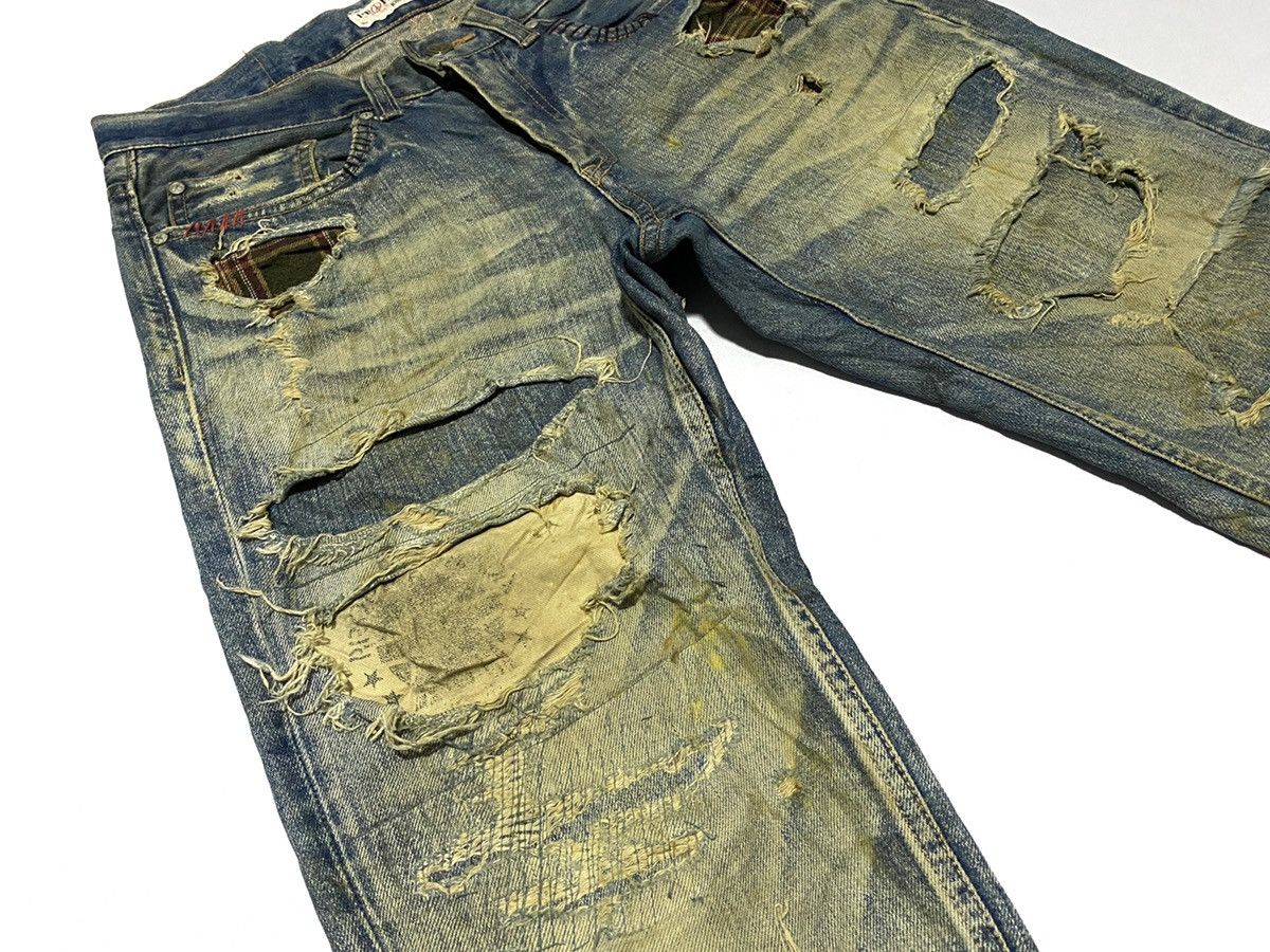 If Six Was Nine × Japanese Brand × Le Grande Bleu (L.G.B.) 🔥VERY RARE🔥Distressed/Patchwork Propa9anda Josh Fox Jeans Size US 30 / EU 46 - 7 Thumbnail