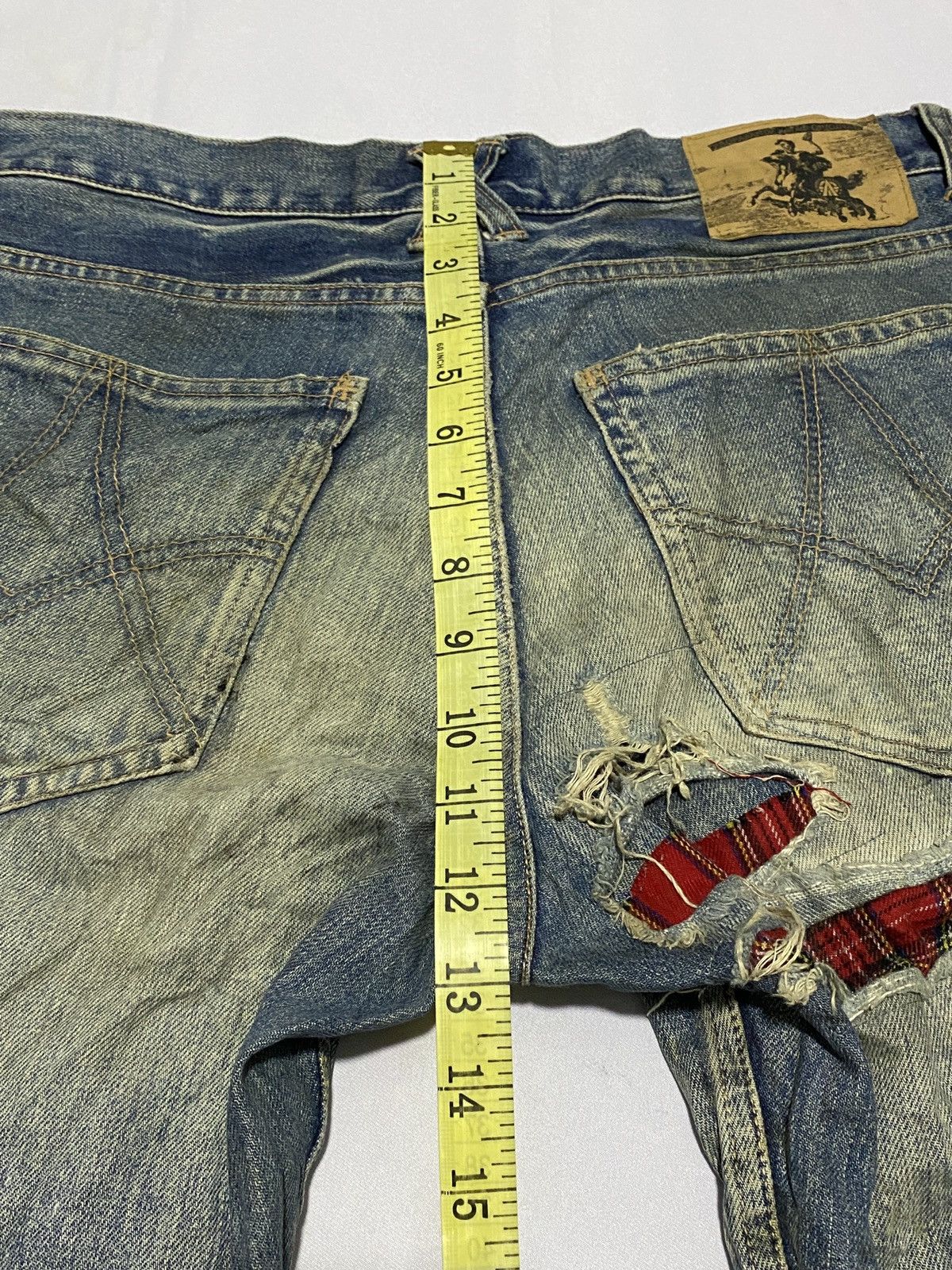If Six Was Nine × Japanese Brand × Le Grande Bleu (L.G.B.) 🔥VERY RARE🔥Distressed/Patchwork Propa9anda Josh Fox Jeans Size US 30 / EU 46 - 21 Thumbnail