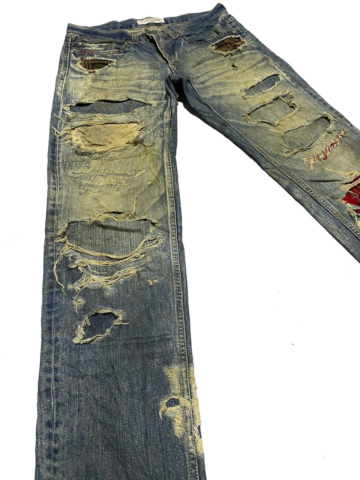 If Six Was Nine × Japanese Brand × Le Grande Bleu (L.G.B.) 🔥VERY RARE🔥Distressed/Patchwork Propa9anda Josh Fox Jeans Size US 30 / EU 46 - 5 Thumbnail