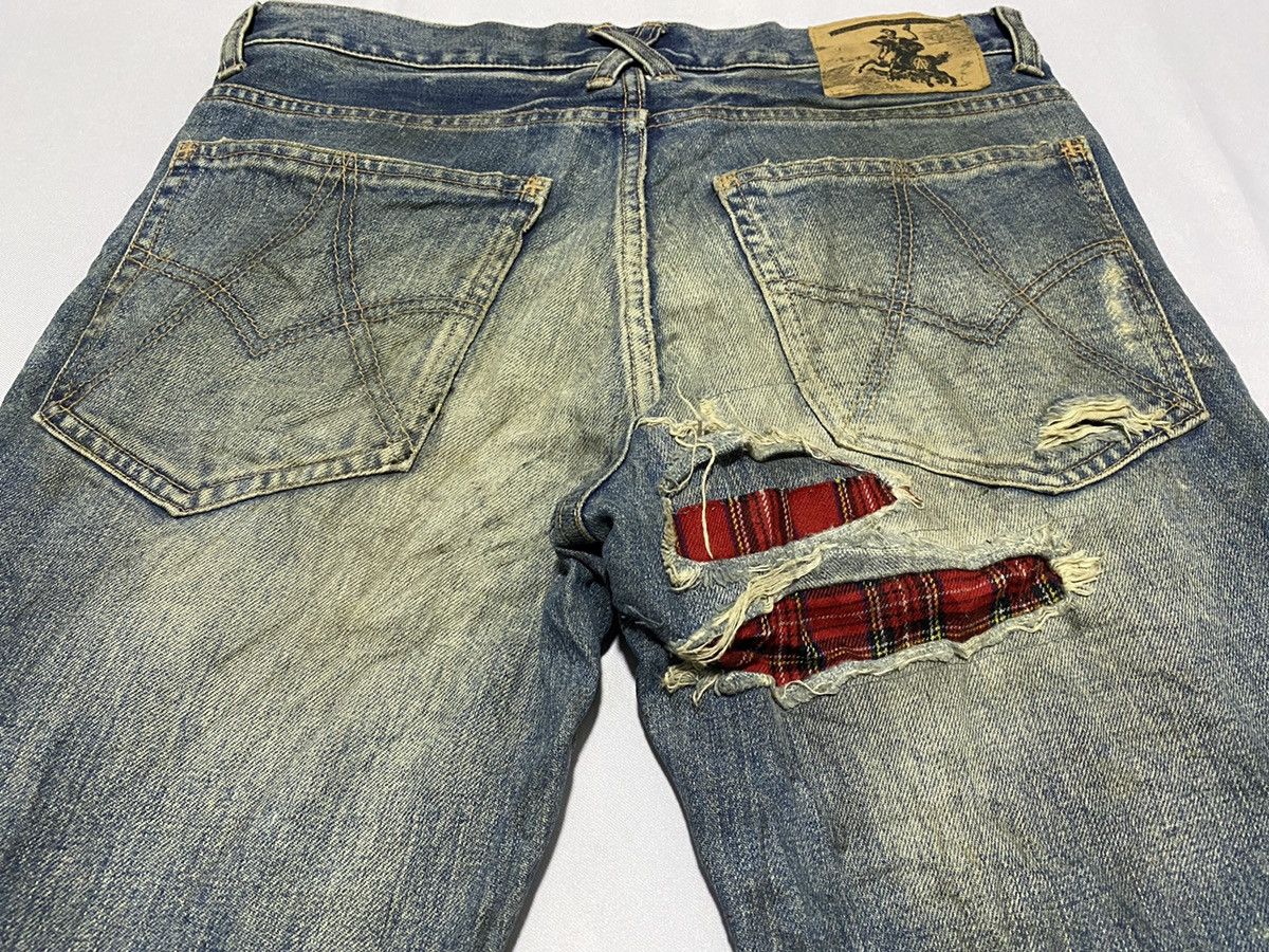 If Six Was Nine × Japanese Brand × Le Grande Bleu (L.G.B.) 🔥VERY RARE🔥Distressed/Patchwork Propa9anda Josh Fox Jeans Size US 30 / EU 46 - 9 Thumbnail