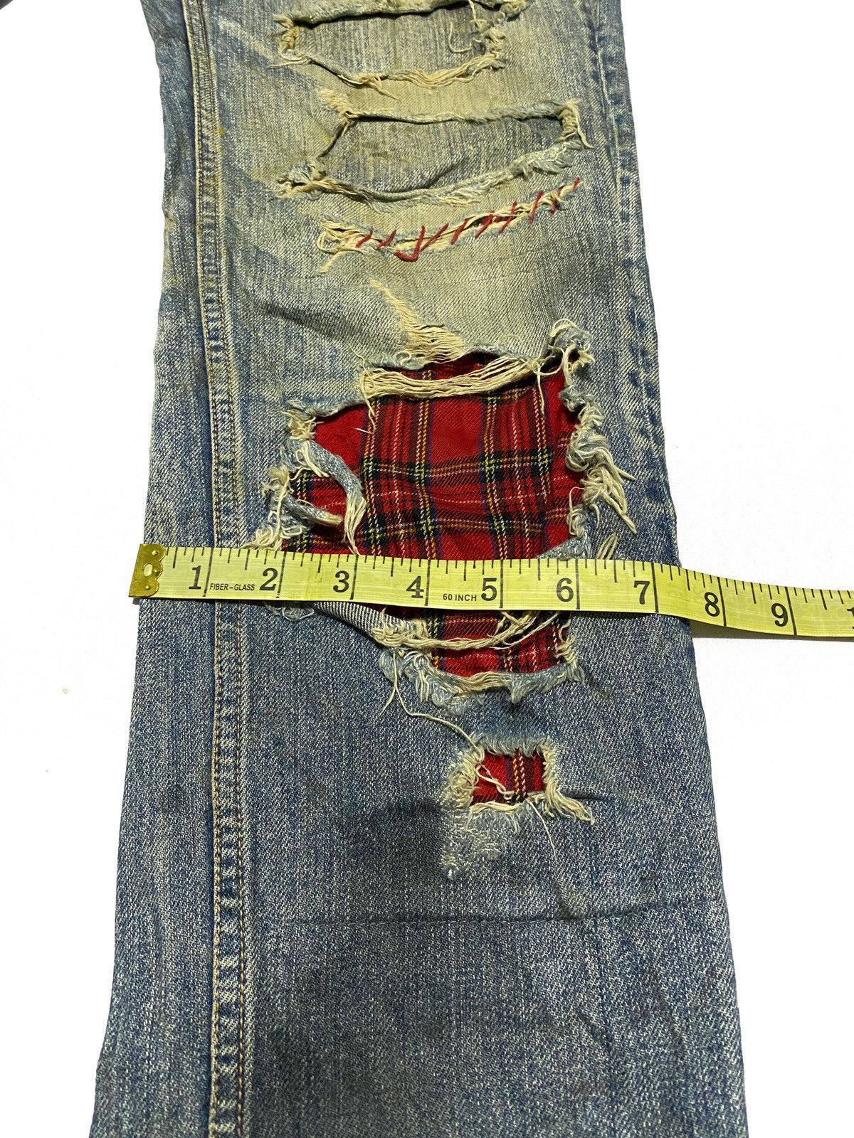 If Six Was Nine × Japanese Brand × Le Grande Bleu (L.G.B.) 🔥VERY RARE🔥Distressed/Patchwork Propa9anda Josh Fox Jeans Size US 30 / EU 46 - 18 Thumbnail