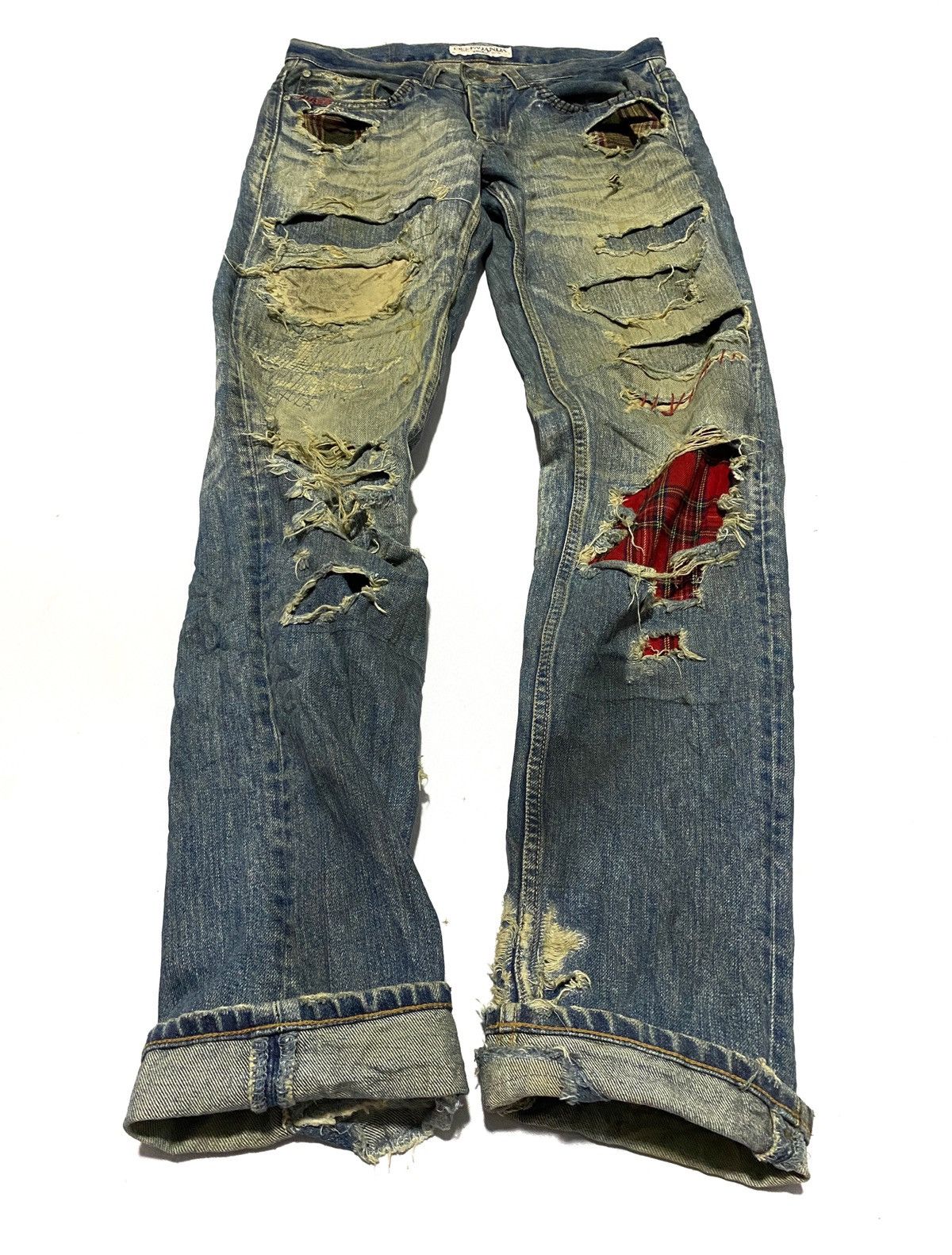 If Six Was Nine × Japanese Brand × Le Grande Bleu (L.G.B.) 🔥VERY RARE🔥Distressed/Patchwork Propa9anda Josh Fox Jeans Size US 30 / EU 46 - 3 Thumbnail