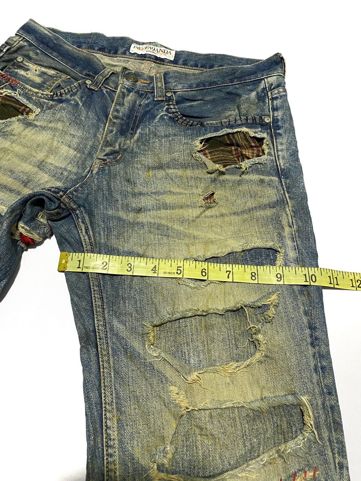 If Six Was Nine × Japanese Brand × Le Grande Bleu (L.G.B.) 🔥VERY RARE🔥Distressed/Patchwork Propa9anda Josh Fox Jeans Size US 30 / EU 46 - 17 Thumbnail