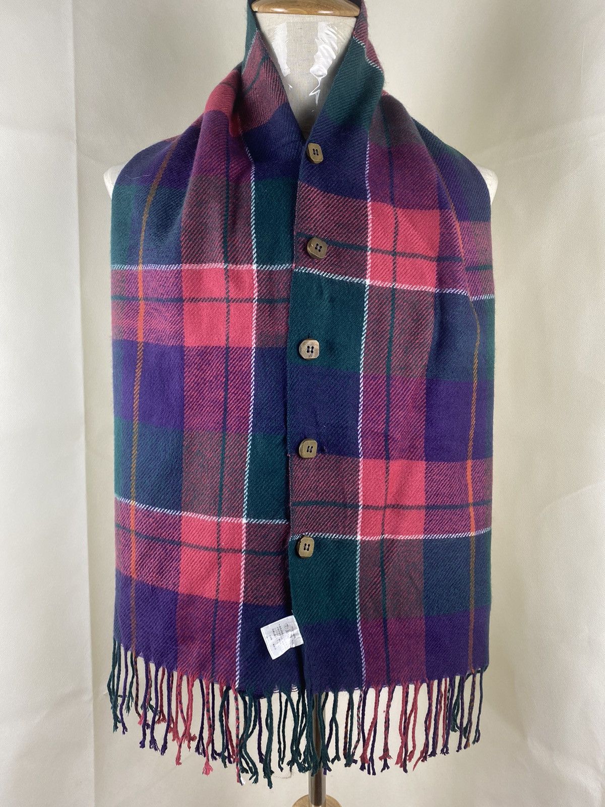 Japanese Brand Japanesebrand Winter Scarf Muffler With Button Size ONE SIZE - 1 Thumbnail