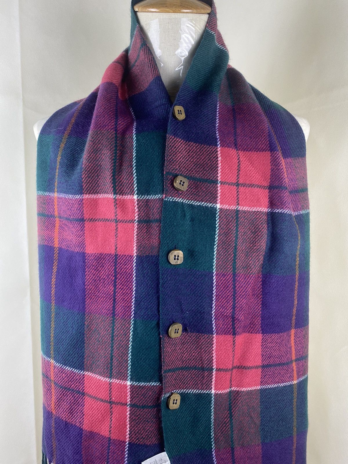 Japanese Brand Japanesebrand Winter Scarf Muffler With Button Size ONE SIZE - 2 Thumbnail