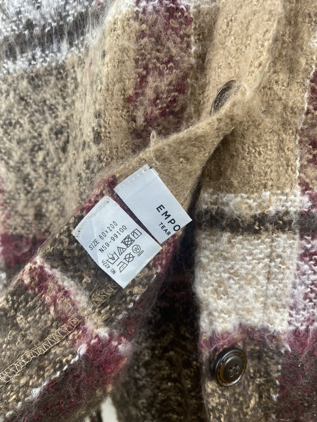 Japanese Brand Emproium Winter Scarf Muffler Wool Size ONE SIZE - 3 Thumbnail