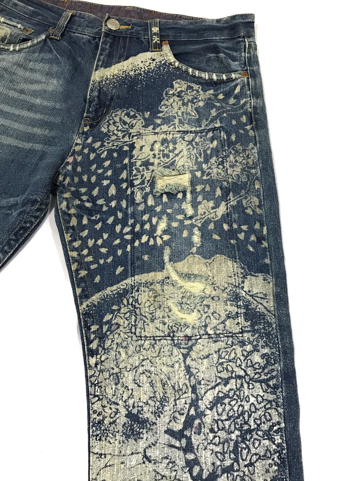 Japanese Brand Vintage Buden Jeans Distressed Design Size US 31 - 3 Thumbnail