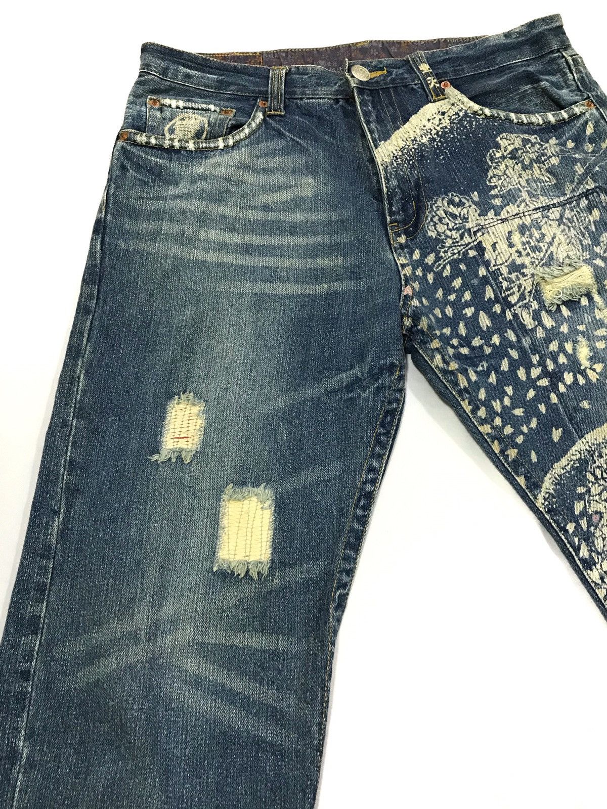 Japanese Brand Vintage Buden Jeans Distressed Design Size US 31 - 4 Thumbnail
