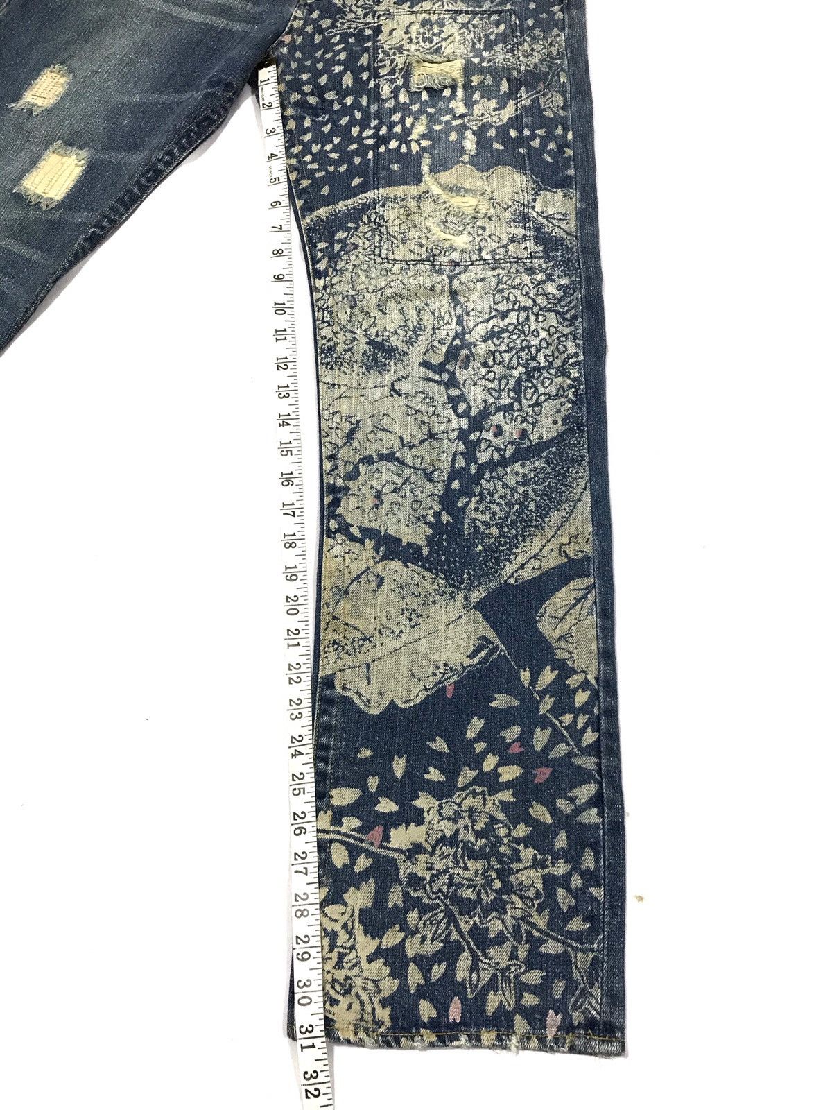 Japanese Brand Vintage Buden Jeans Distressed Design Size US 31 - 10 Thumbnail