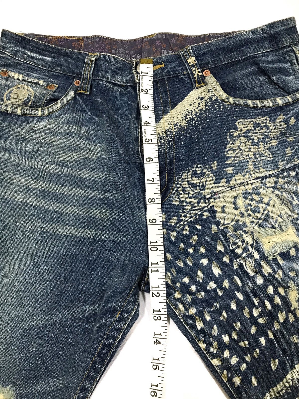 Japanese Brand Vintage Buden Jeans Distressed Design Size US 31 - 13 Thumbnail