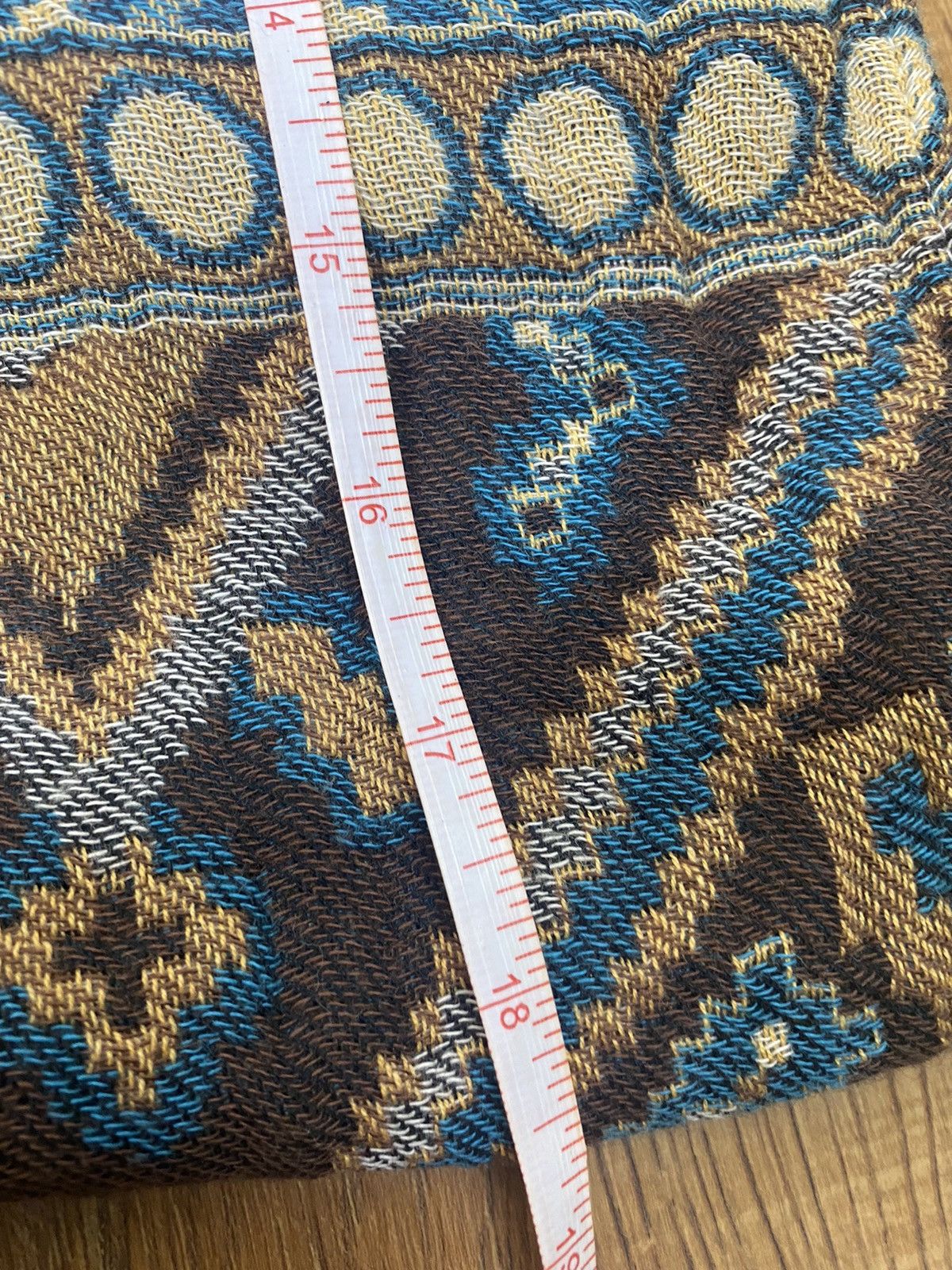 Japanese Brand Vintage Scarf Native Motif Inspired by Coogi Size ONE SIZE - 5 Thumbnail