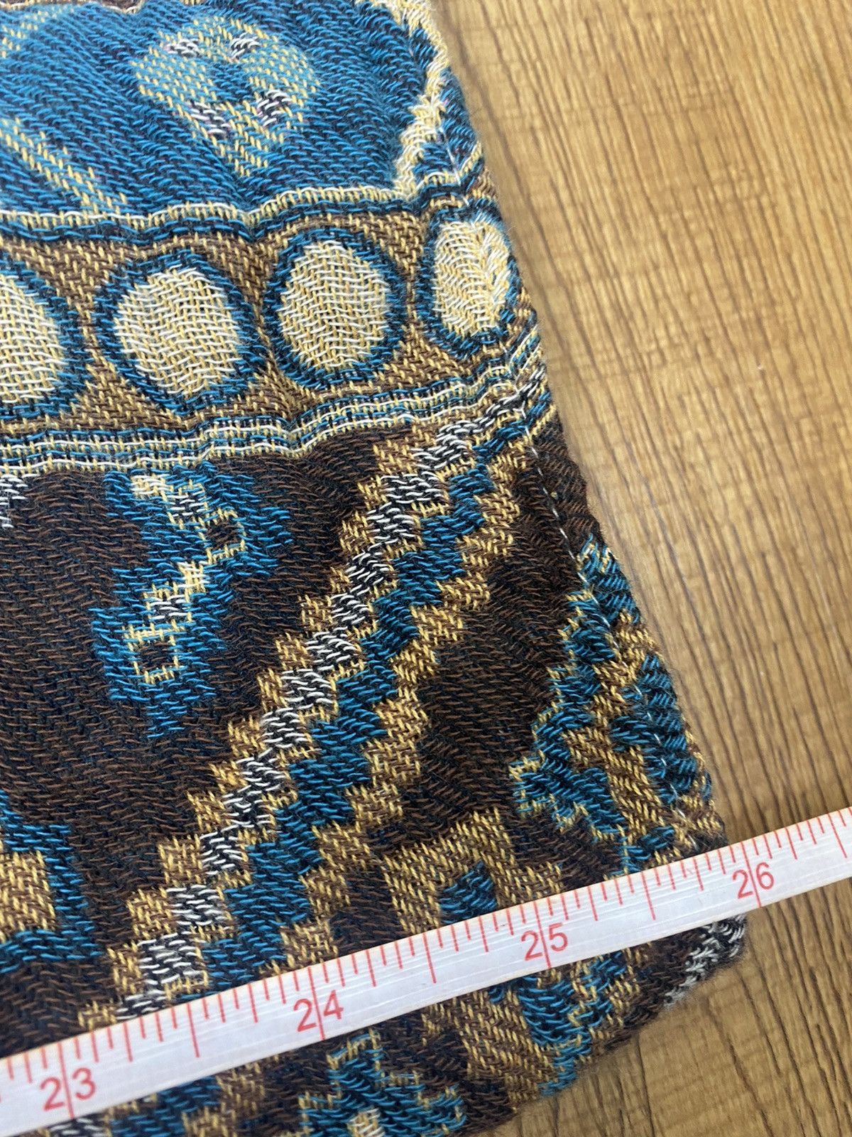 Japanese Brand Vintage Scarf Native Motif Inspired by Coogi Size ONE SIZE - 6 Thumbnail